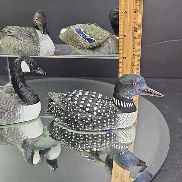 4 Marshland Collectible Duck Goose Loon Birds Figurines With Chips See Read CN - Picture 6 of 16